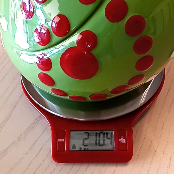 Real Home M&M's Christmas Green Ball Tree Ornament Cookie/Candy Jar. Like New! - Picture 14 of 15